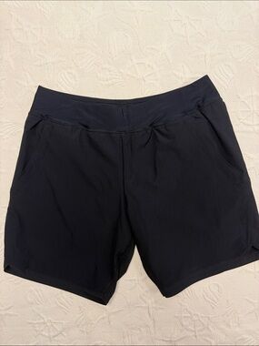 Lands End Black 8” Board Shorts 12P